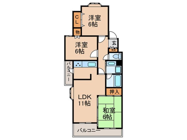 サンシャイン一社の物件間取画像